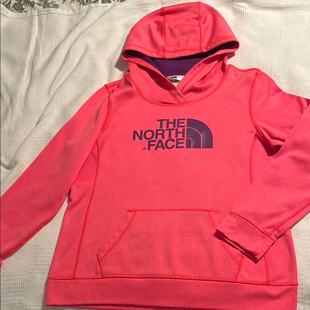The North Face Pink Sweatshirt Hoodie Athletic Style